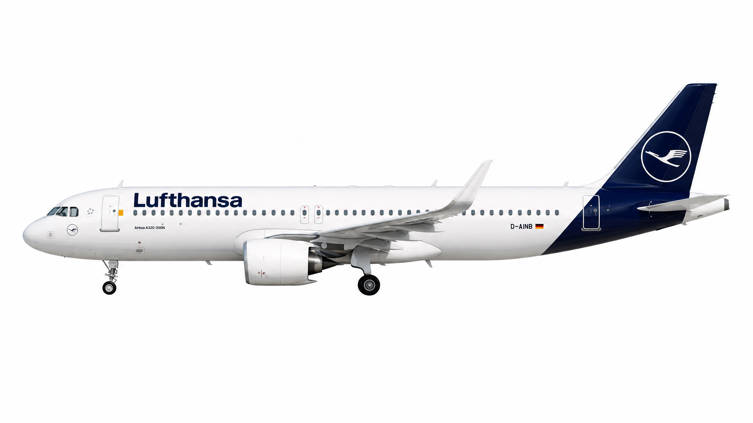 Airbus A320-200 in Lufthansa livery