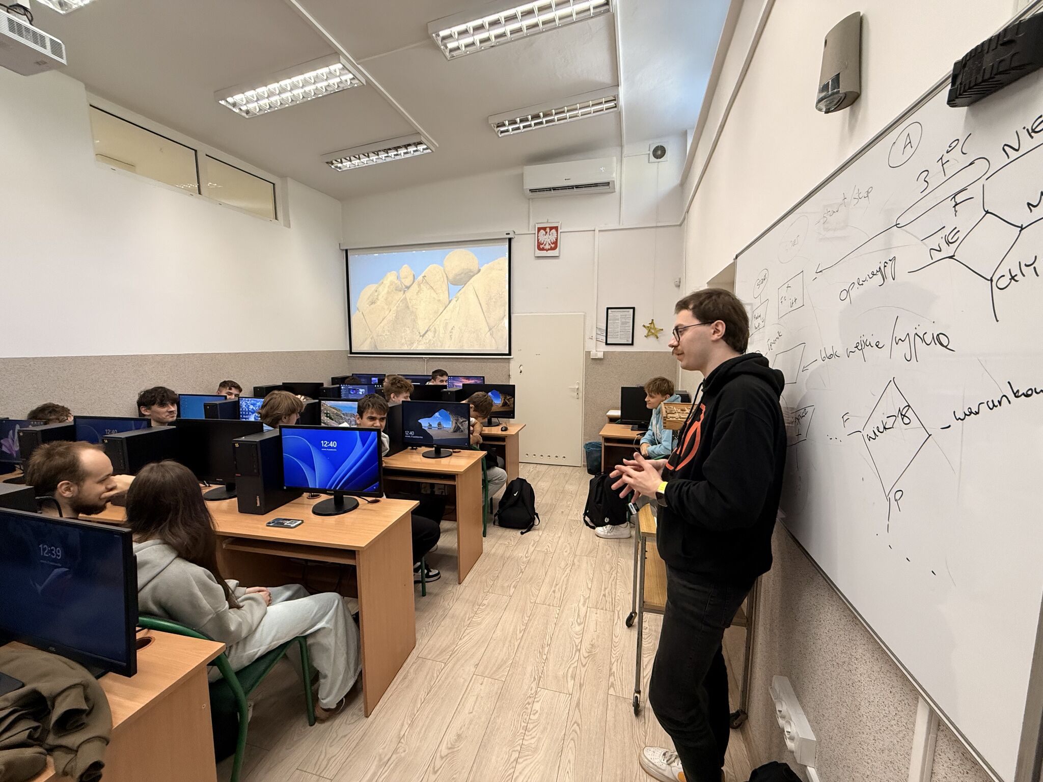 Spotkanie z uczniami w ZST Puławy photo 3